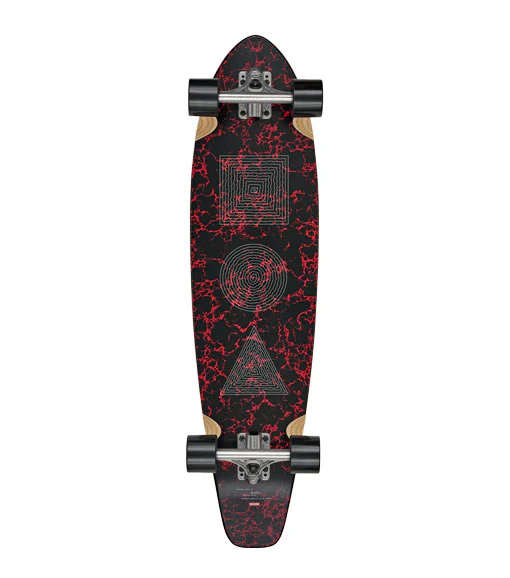 Globe The All-Time - Red Marble Stack Longboard 35"