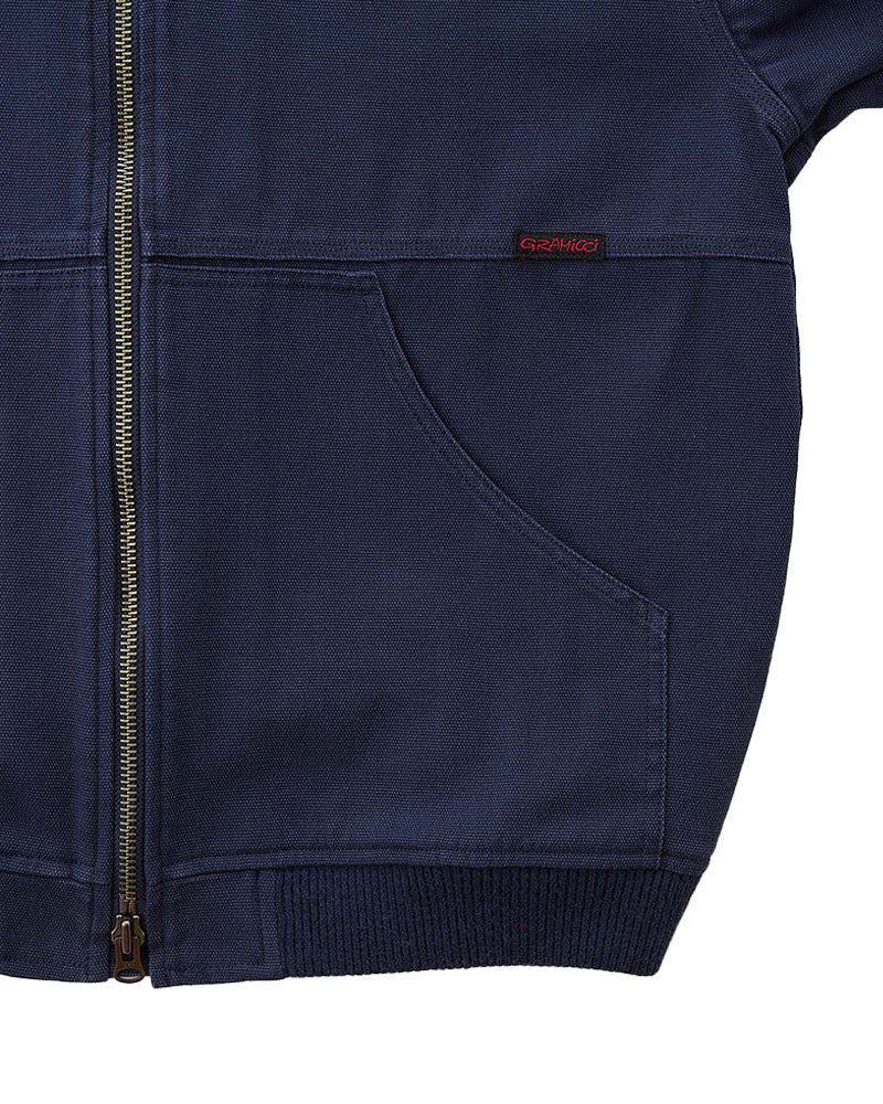 Gramicci El Cap Canvas Zip Jacket Navy - Image 4