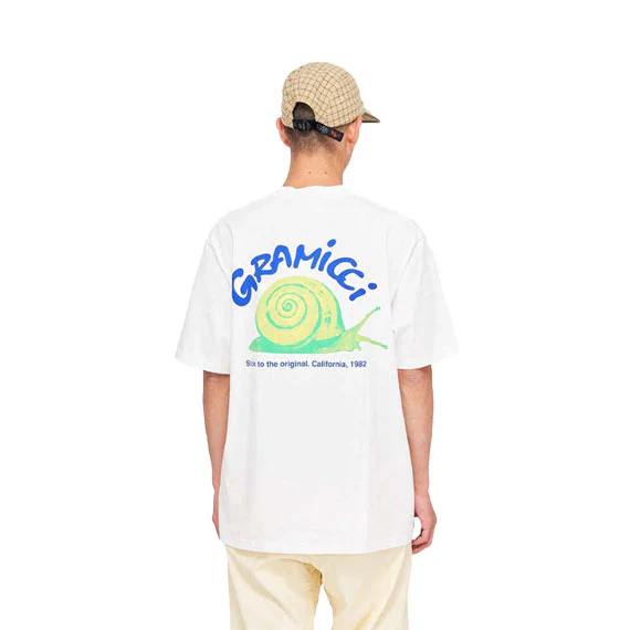 Gramicci Snail T-Shirt White - Image 3