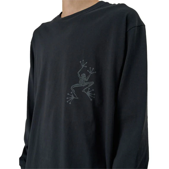 Gramicci Sticky Hands Long Sleeve T-Shirt Vintage Black - Image 2