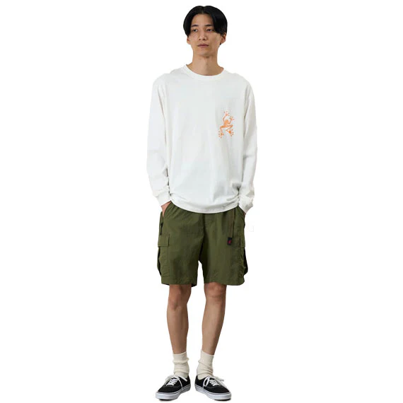 Gramicci Sticky Hands Long Sleeve T-Shirt White - Image 2