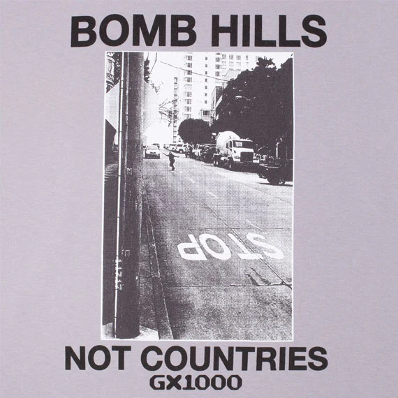 GX1000 Bomb Hills Not Countries T-Shirt Lilac Chalk - Image 2