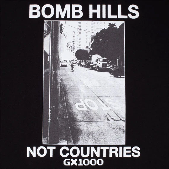 GX1000 Bomb Hills T-Shirt Black/White - Image 2