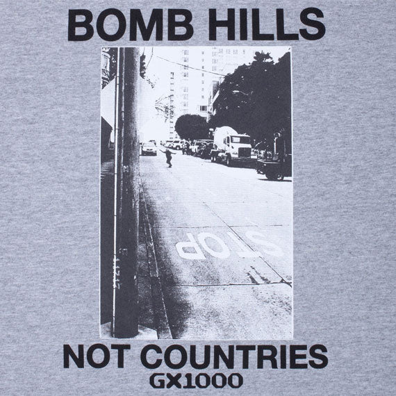 GX1000 Bomb Hills T-Shirt Heather Grey/Black - Image 2