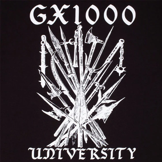 GX1000 University T-Shirt - Black - Image 2