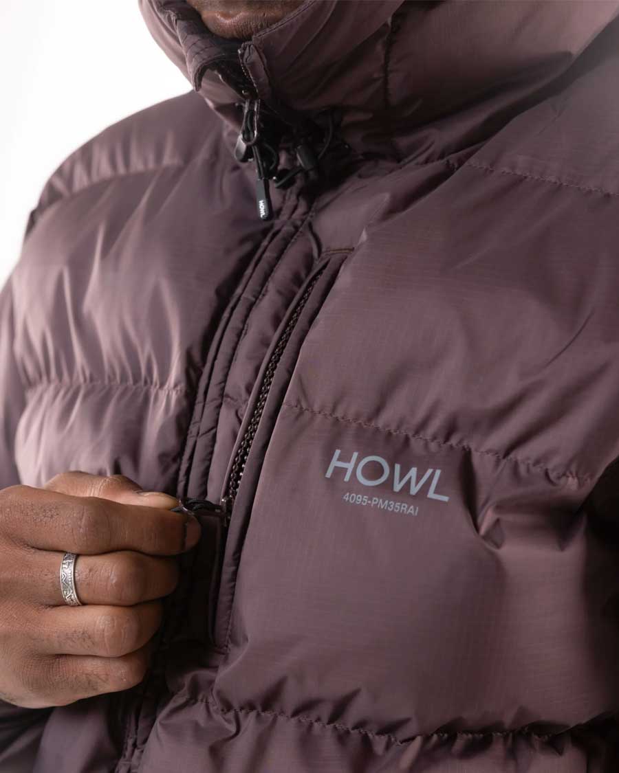 Howl Men's Puffy Jacket Raisin 2026 - Image 2