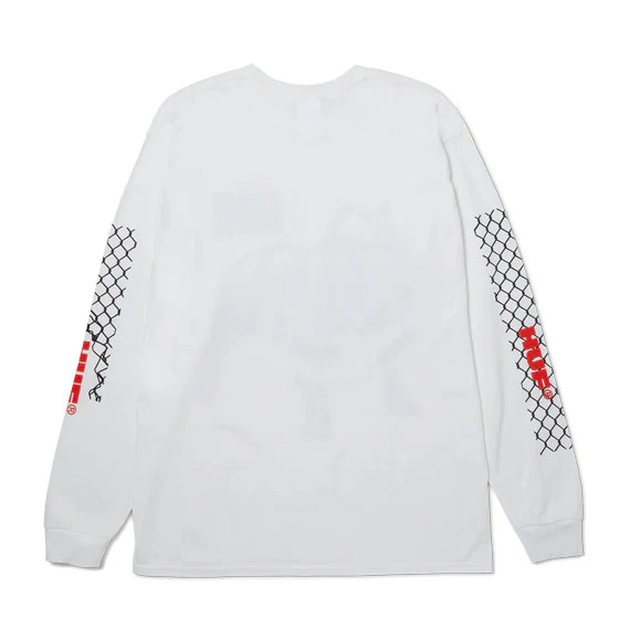 HUF 4 The Dawgs Longsleeve T-Shirt White - Image 2