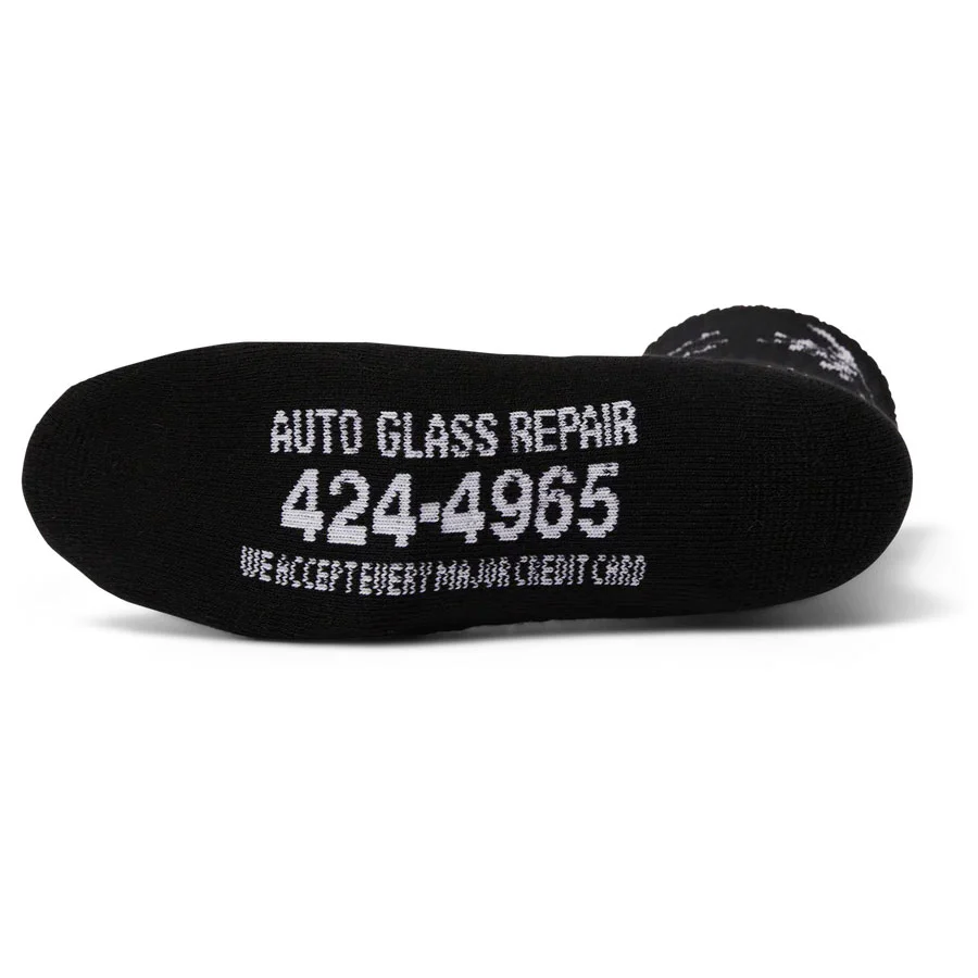 Huf Auto Glass Crew Sock - Black - Image 2