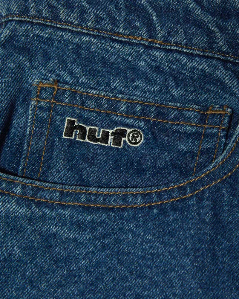 HUF Basic Ass Jeans Stone Wash Indigo - Image 3