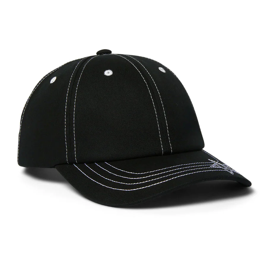 HUF Contrast H Star Snapback Black
