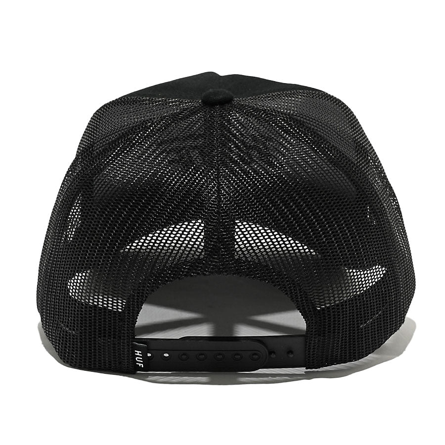 HUF Exhaust Trucker Hat Black - Image 2