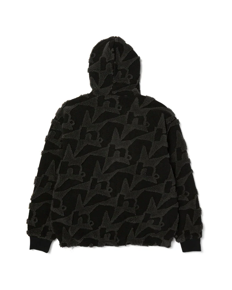 HUF H Star High Pile Repeat Jacket Black - Image 2