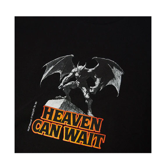 HUF Heaven Can Wait T-Shirt Black - Image 2