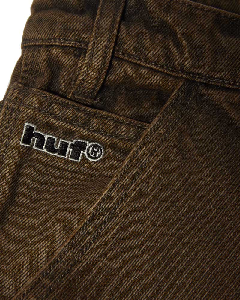 HUF Kinda Loose Double Knees Jeans Chocolate - Image 3