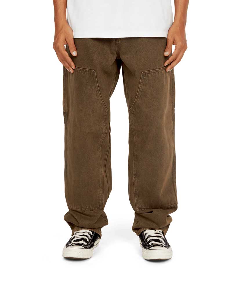 HUF Kinda Loose Double Knees Jeans Chocolate - Image 4