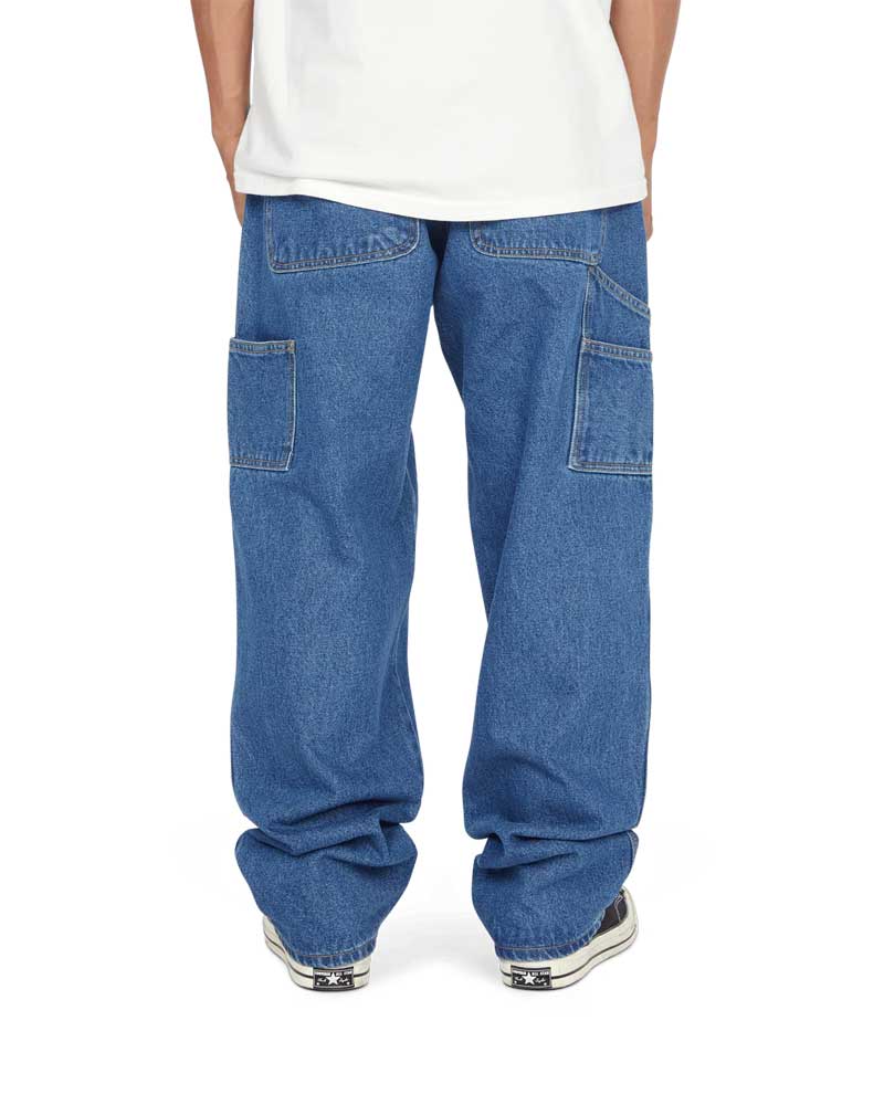 HUF Kinda Loose Double Knees Jeans Stone Wash Indigo - Image 5