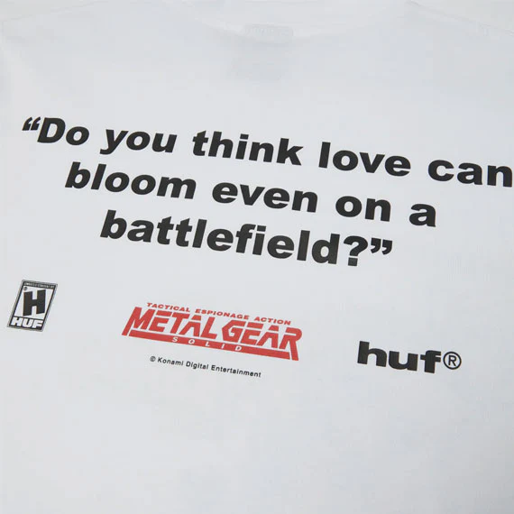HUF Metal Gear Solid Battlefield T-Shirt White - Image 4
