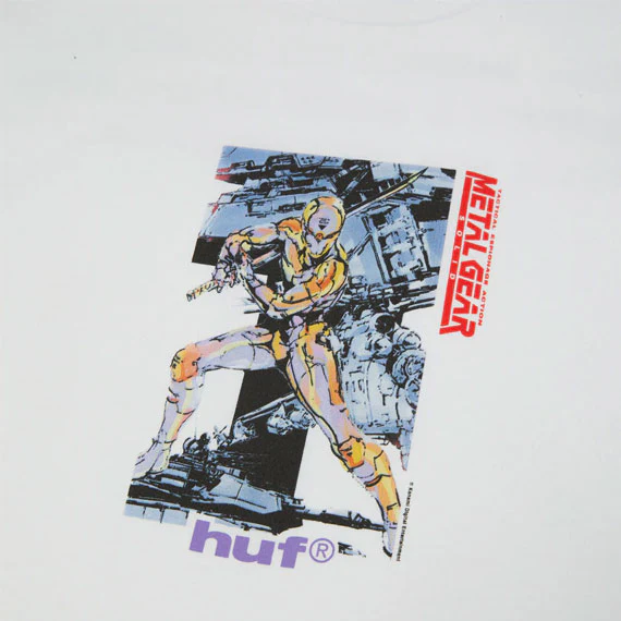 HUF Metal Gear Solid Gray Fox T-Shirt White - Image 3