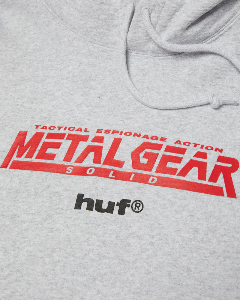 HUF Metal Gear Solid MGS1 Hoodie Heather Grey - Image 3