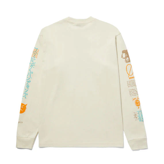 Huf Smashing Pumkins Crush Long Sleeve T-Shirt - Bone - Image 2