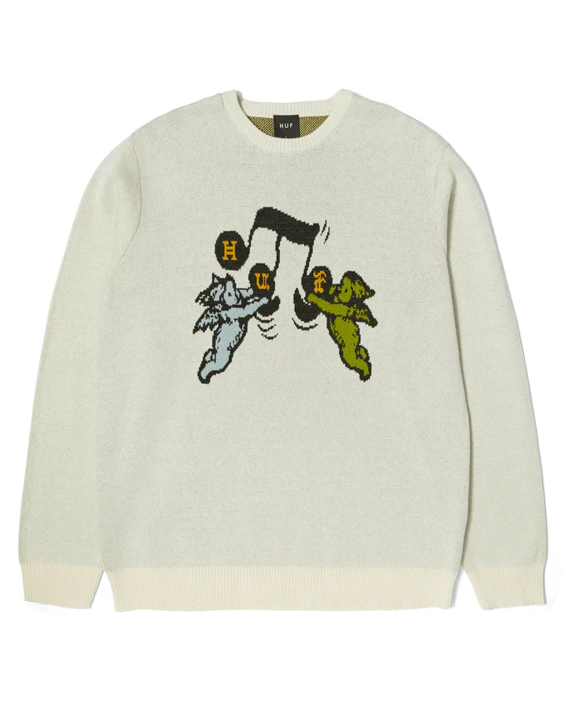 Huf Song Intarsia Sweater - Linen
