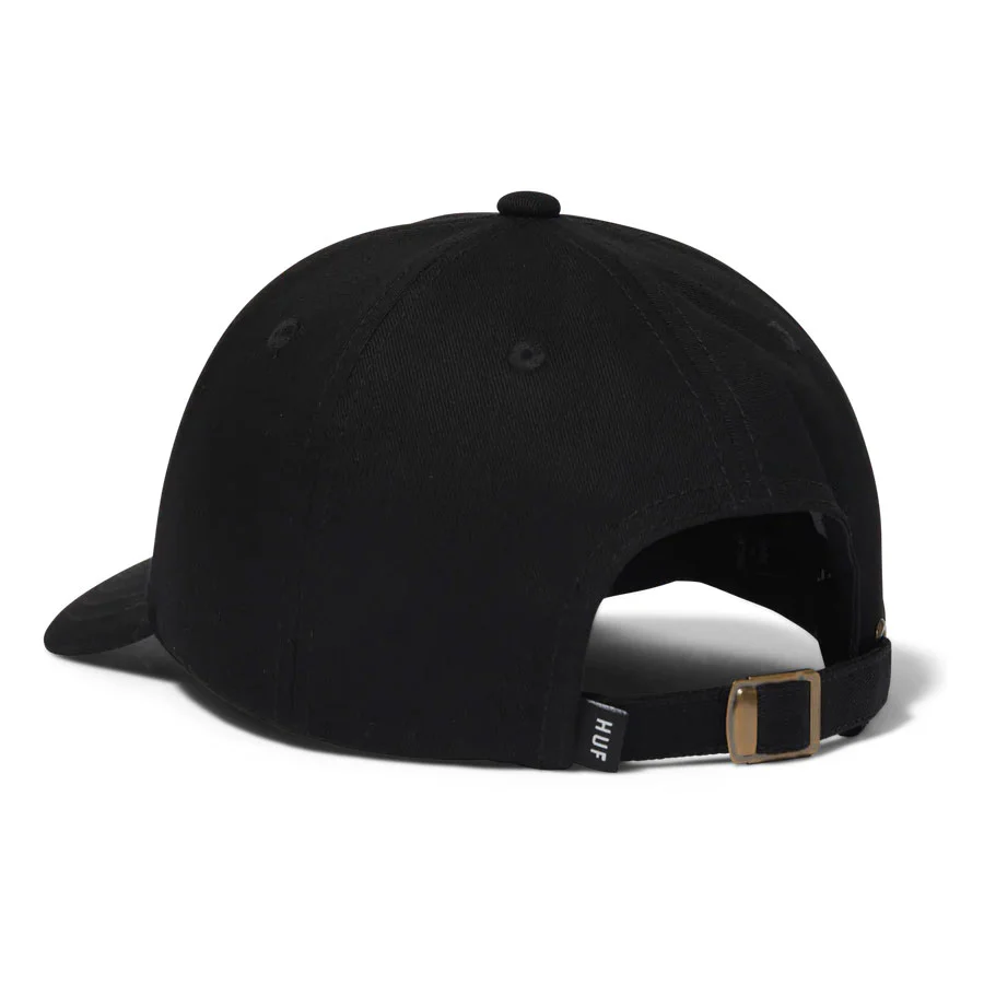 Huf Star Box Logo 6 Panel Hat - Black - Image 2