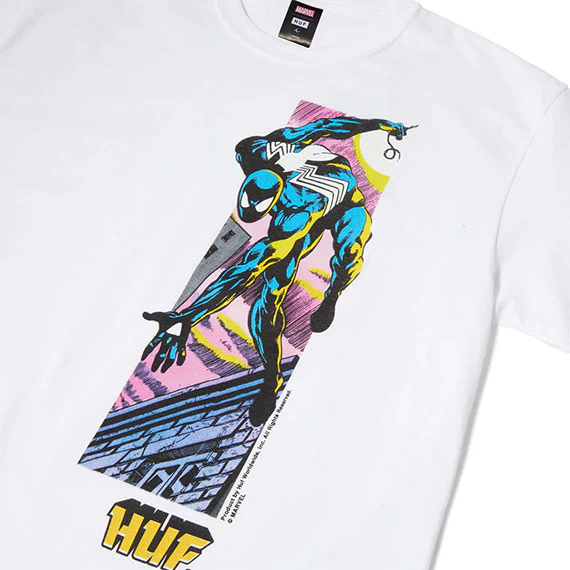 Huf Web Of T-Shirt - White - Image 3
