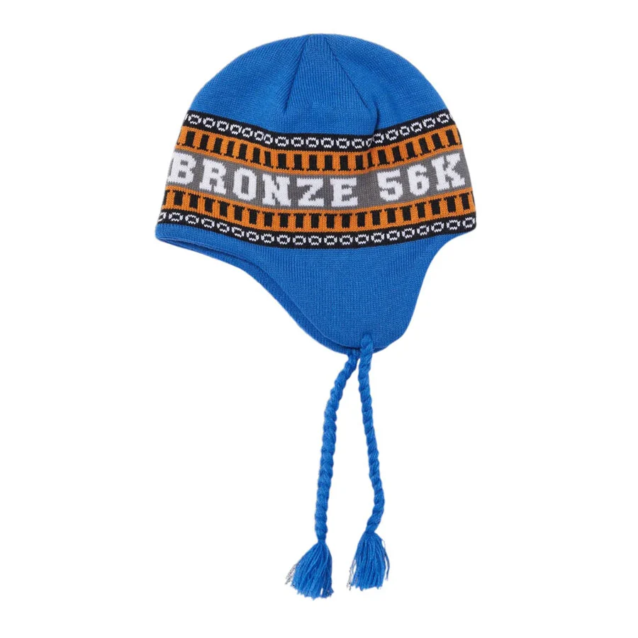 HUF x Bronze 56k Flap Beanie Blue - Image 2