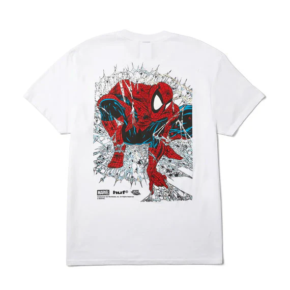 Huf x Spiderman Arachnight Short Sleeve T-Shirt White - Image 2