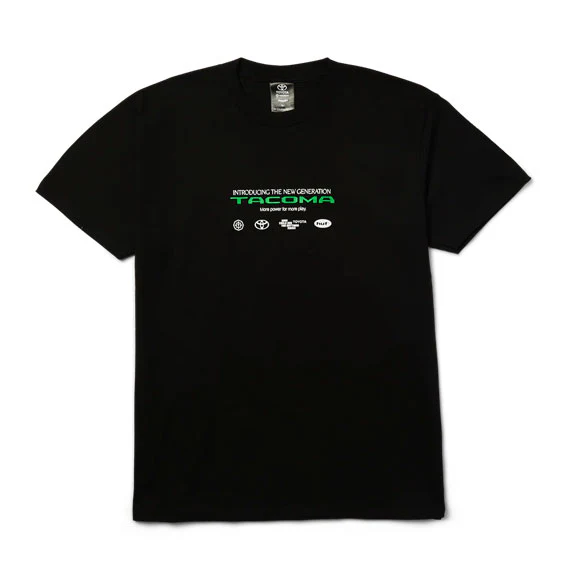 Huf x Toyota New Generation T-Shirt Black - Image 2