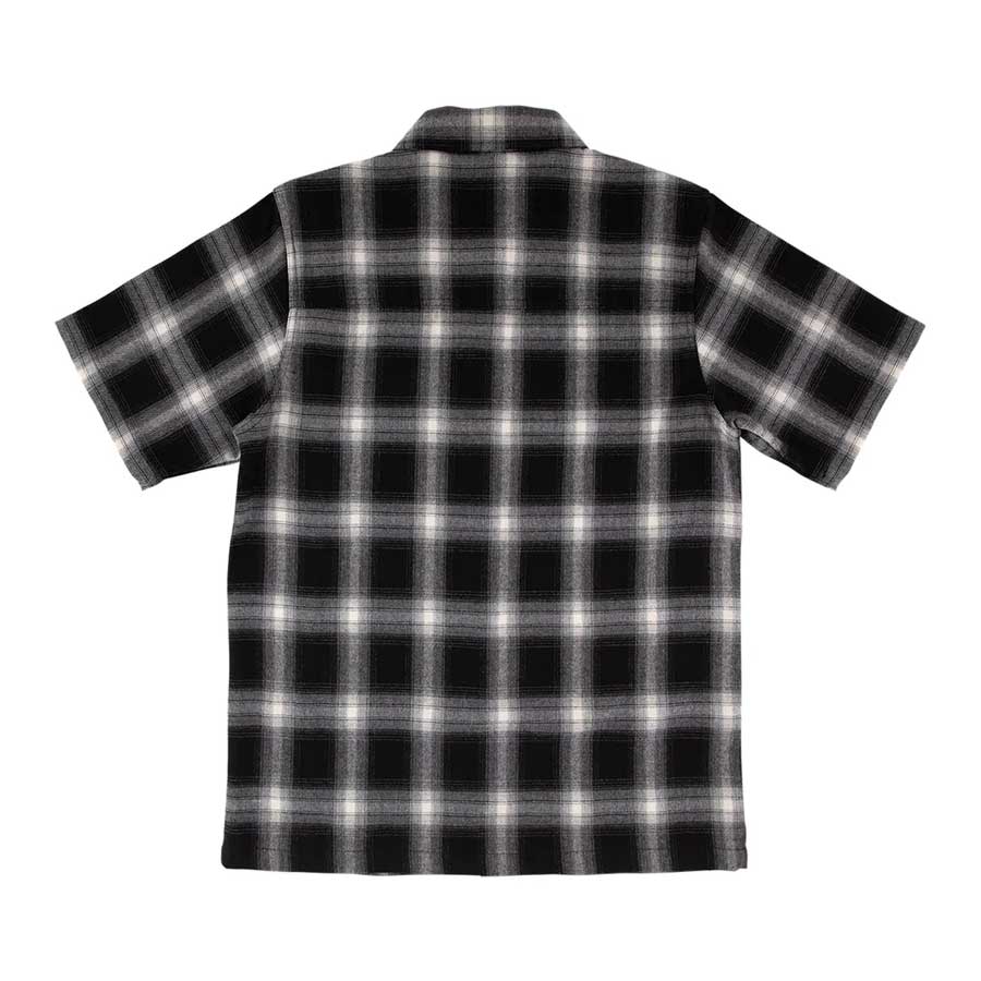 Independent Belmont Short Sleeve Flannel Black/Smoke - Image 2