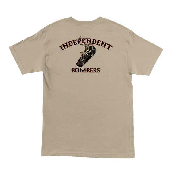 Independent Bombers T-Shirt - Sand - Image 2