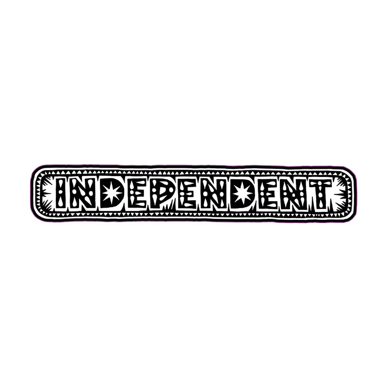 Independent Husky Bar Black/White 8in Sticker