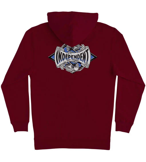 Independent Legacy Hooded Sweatshirt - Maroon - Image 2