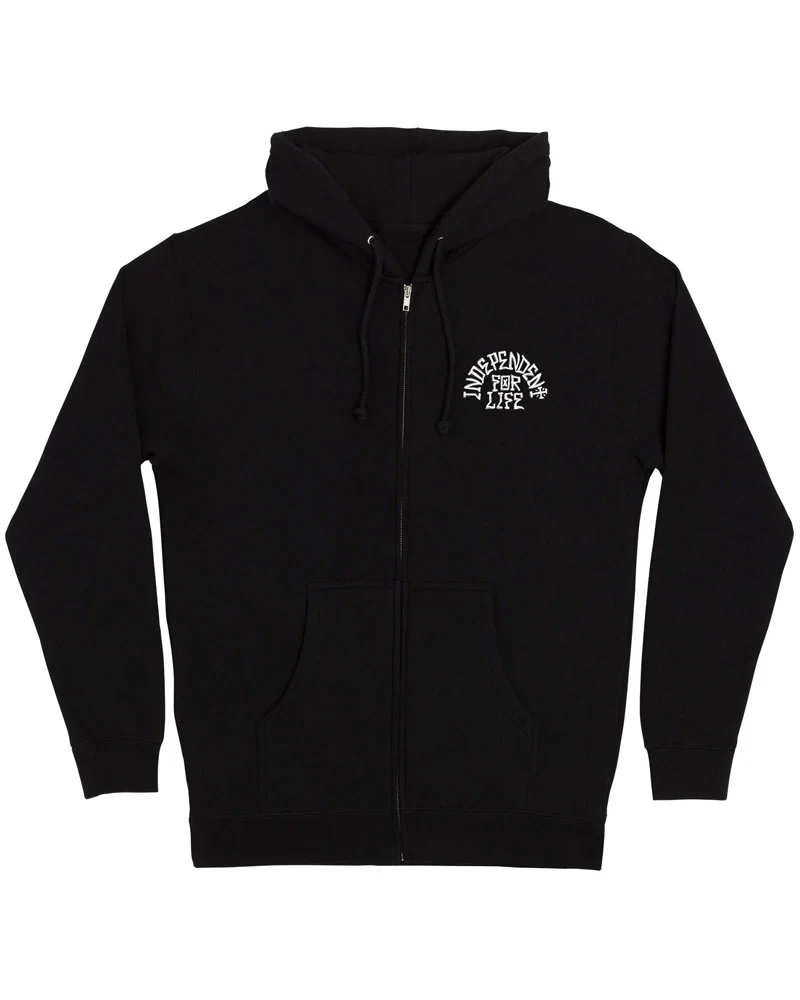 Independent Truck Head Zip Sweatshirt - Black - Image 2