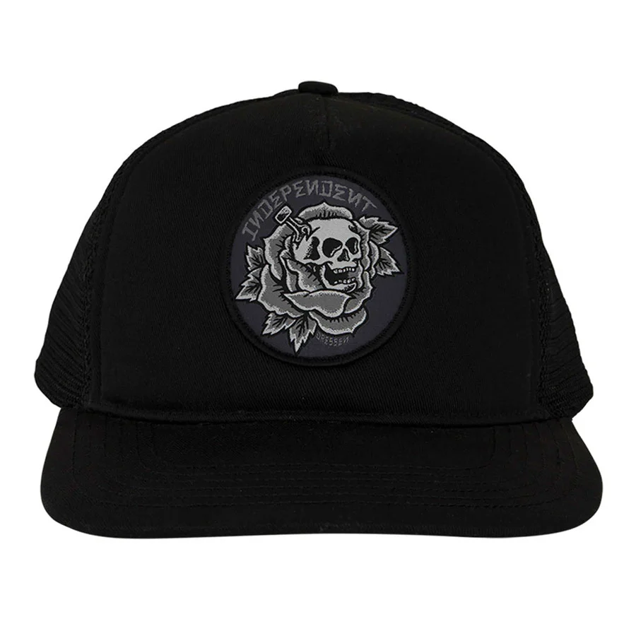 Independent Snapback Dressen Skull Rose Black - Image 3