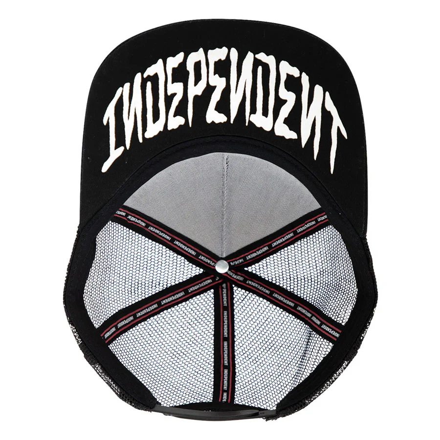 Independent Snapback Dressen Skull Rose White/Black - Image 2