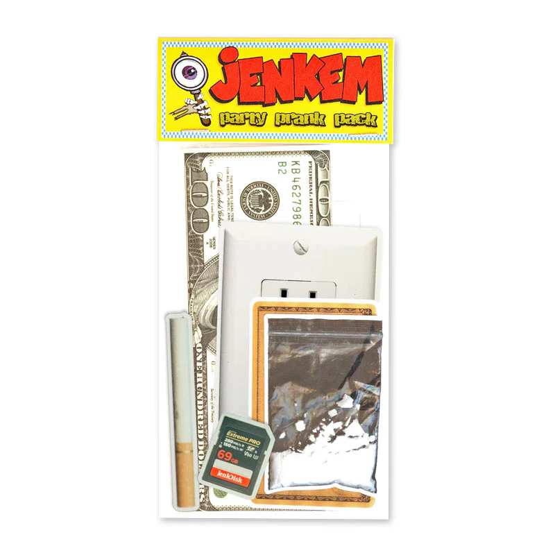 Jenkem Part Prank Sticker Pack Black