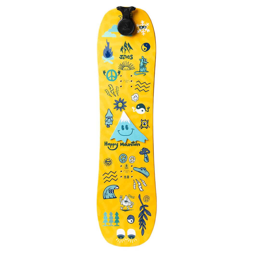 Jones Kid's Happy Mountain Snowboard Package Yellow 2027 - Image 4
