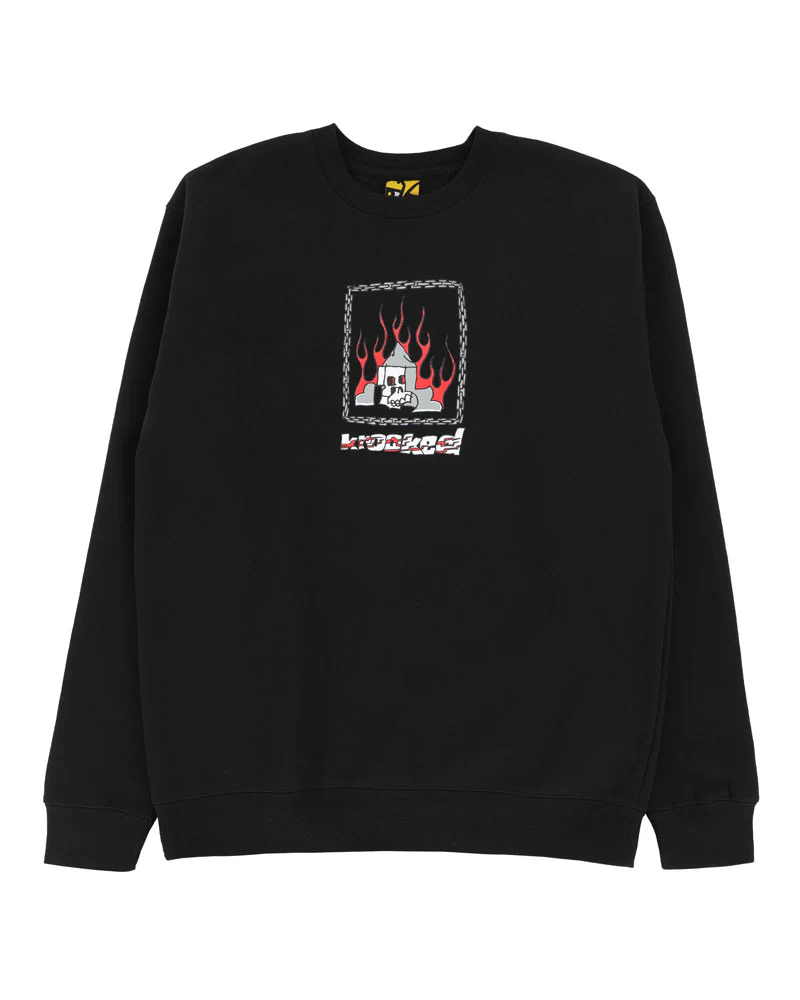 Krooked Chain Frame Crew - Black