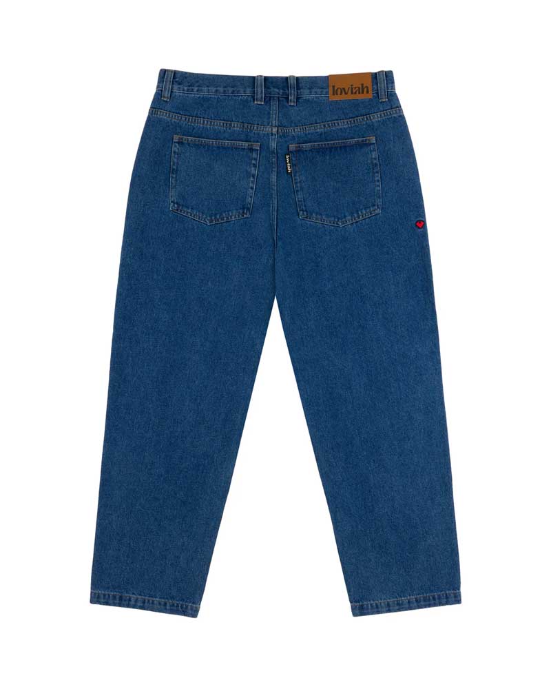 Loviah Og Baggy 5 Pocket Denim Indigo Medium Wash - Image 2