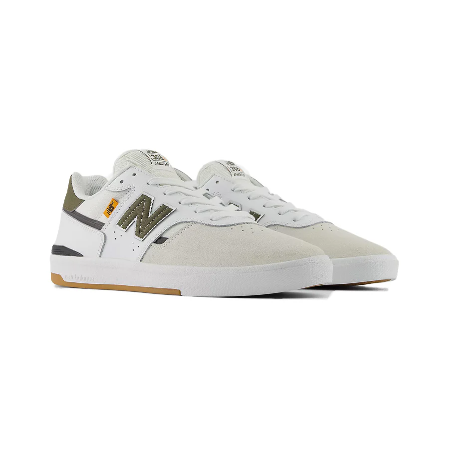 New Balance 306 Cup Foy Shoe White/Olive - Image 3