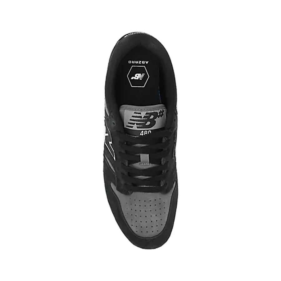 New Balance 480 Shoe Black/Grey - Image 4