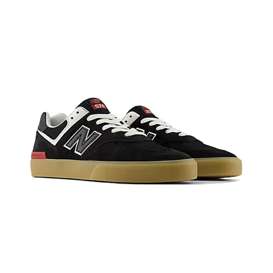 New Balance 574 Shoe Black/White - Image 3