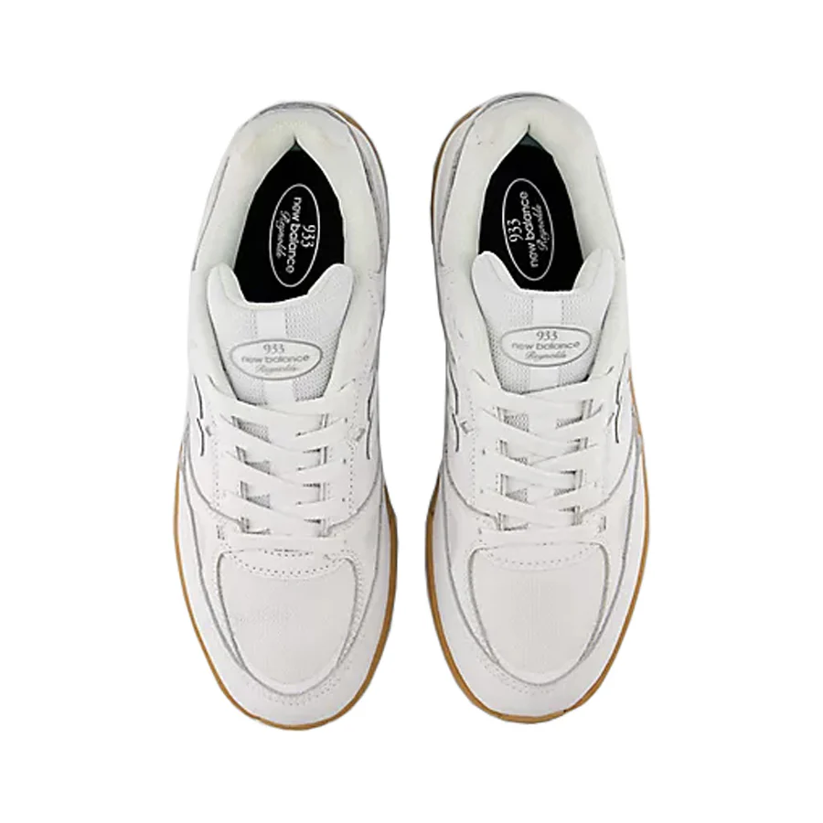New Balance 933 Reynolds Wide Shoe White/Gum - Image 4
