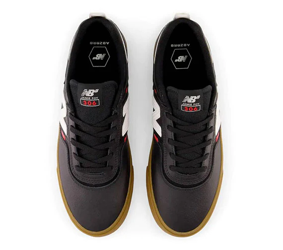 New Balance Numeric 306 Foy - Black/Red/Gum - Image 2