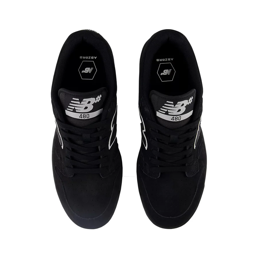 New Balance Numeric 480 Shoe Black/White - Image 4