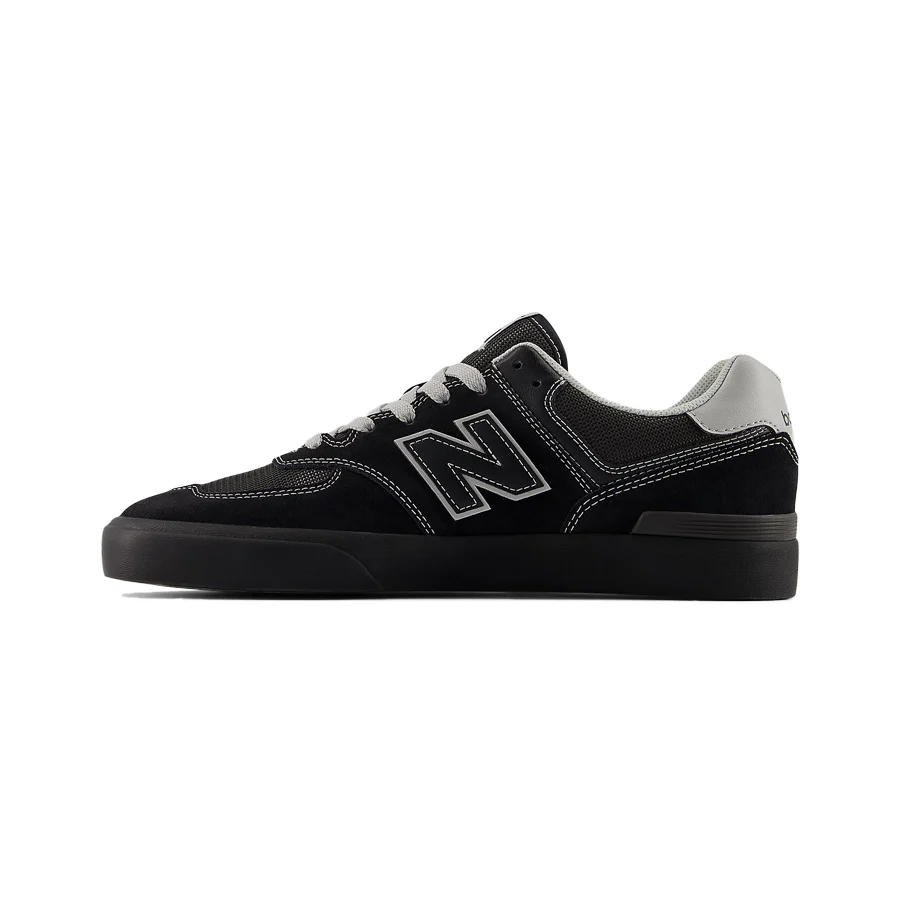 New Balance Numeric 574 Vulc Shoe Black/Grey - Image 2