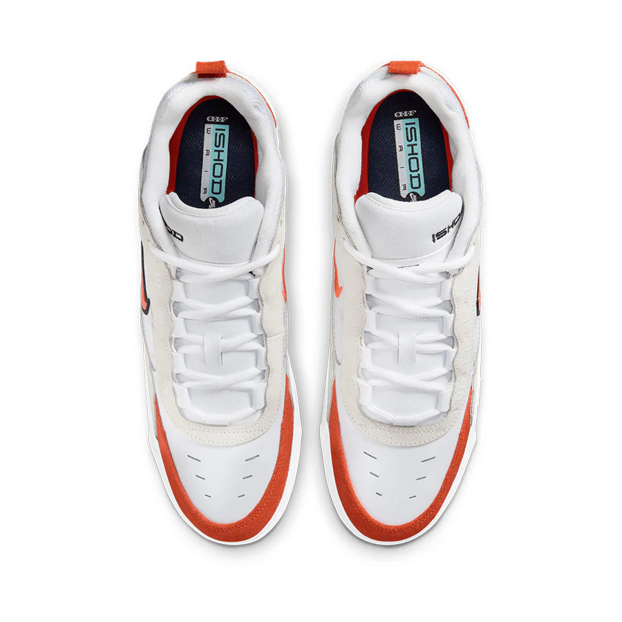 Nike Air Max Ishod - White/Orange-Summit White-Black - Image 6