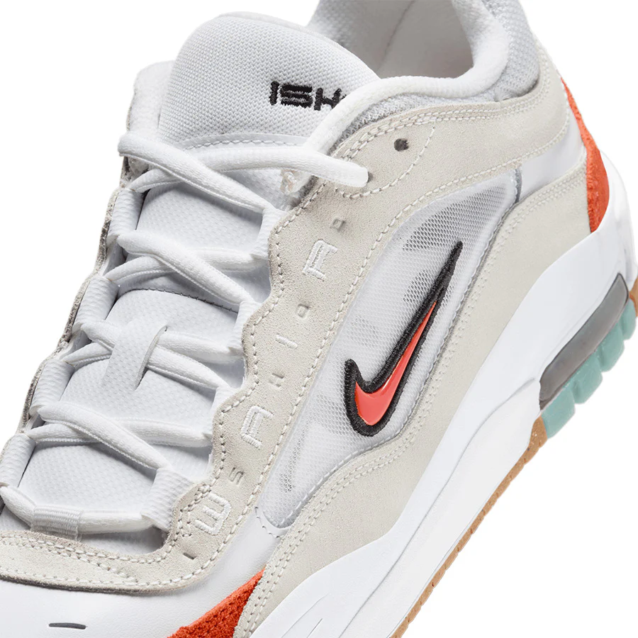 Nike Air Max Ishod - White/Orange-Summit White-Black - Image 8